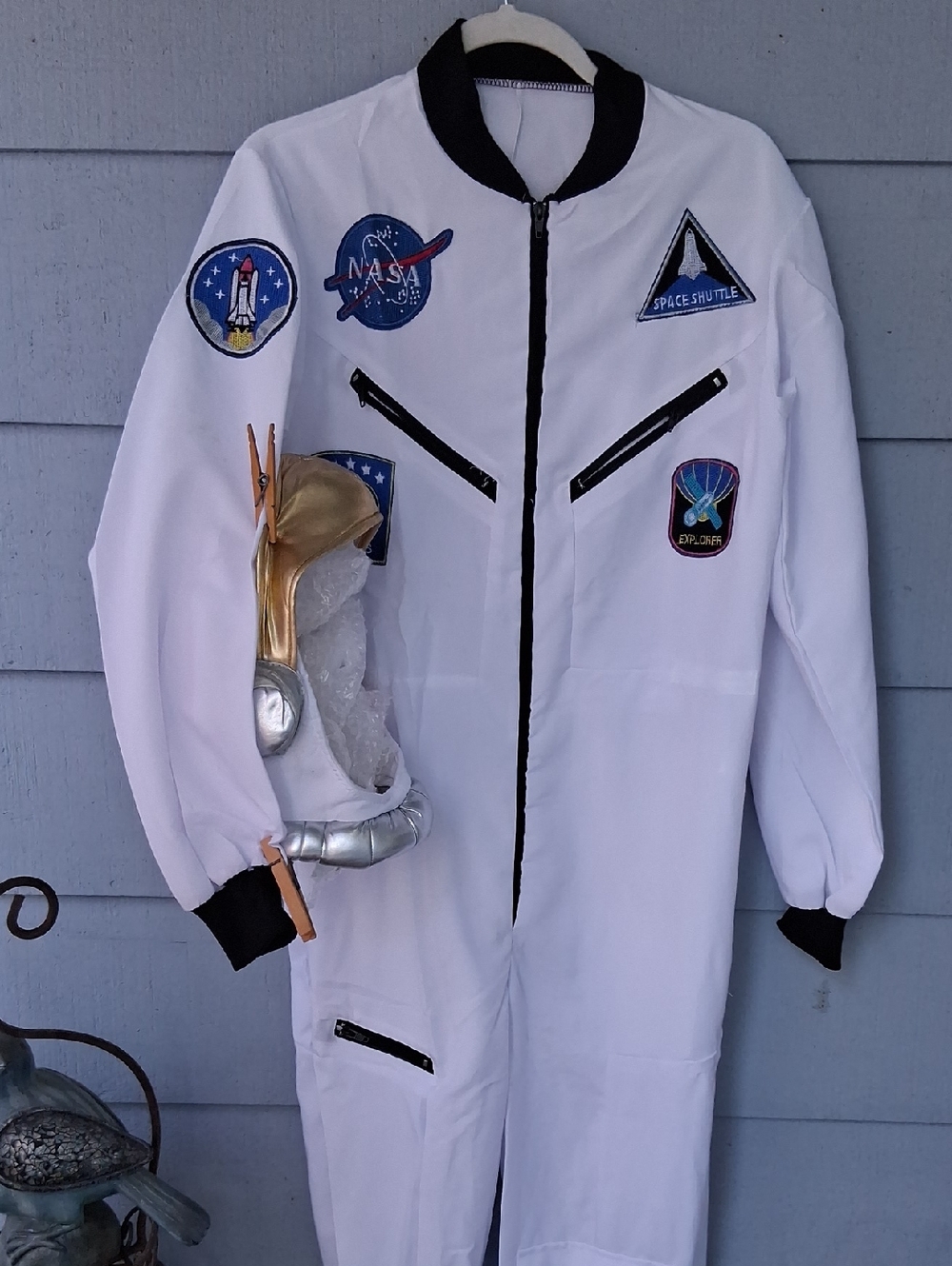 White Space Shuttle Flight Suit with NASA Patch